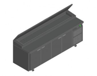 Стол для пиццы Hicold Pz1-1111Gn (1/3) M – купить в Челябинске по цене завода
