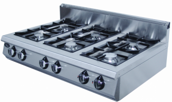 Плита газовая Grill Master Ф6ПГ/800 ГАЗ (50006) настольная 6конф. 44кВт, 118х800х320мм – купить в Челябинске по цене завода