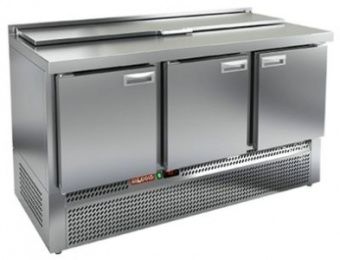Стол для салатов Hicold SLE1-111SN (1/3) (+2+10), 3 двери, 1485х600х850мм, ниж.агрегата – купить по цене завода