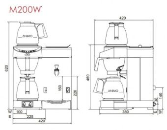 Кофеварка Animo M200W – купить в Челябинске по цене завода