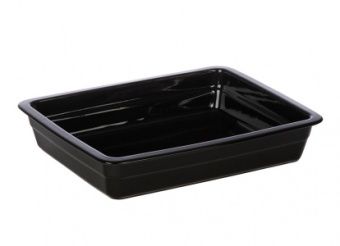 Гастроемкость керамическая Corone GN 1/2 326х265х60 мм черная [LQ-QK15029-K] – купить в Челябинске по цене завода