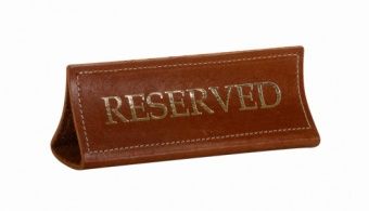 Табличка настольная Reserved 180х70 мм – купить в Челябинске по цене завода