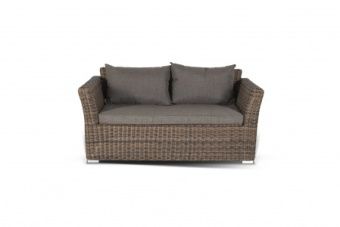 Лаунж-зона 4sis Капучино Дабл (коричневый) арт.KDS3S2CT-5-SET brown из искус.ротанга – купить в Челябинске по цене завода