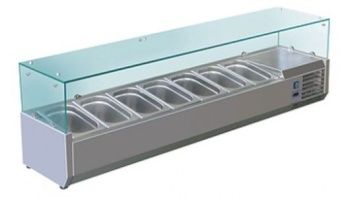 Витрина холодильная для ингредиентов 7хGN1/3 -150 мм Koreco VRX1600380(395II) – купить в Челябинске по цене завода