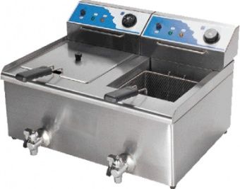 Фритюрница Kocateq BEF122V (2 ванны 13+13л) электрическая настольная – купить по цене завода