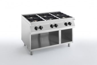 Плита газовая 6 конфорочная 700 серии Apach Chef Line Slrrg127Cs – купить по цене завода