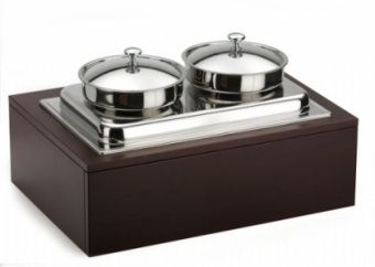 Мармит Pintinox 51135556 венге настол. (чафиндиш) для 1-х блюд (2 кастрюли по 5л с крыш) дерев.подст. – купить в Челябинске по цене завода