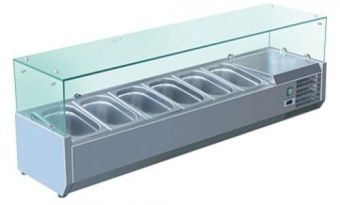 Витрина холодильная для ингредиентов 6хGN1/4 -150 мм Koreco VRX1400330(335I) – купить в Челябинске по цене завода