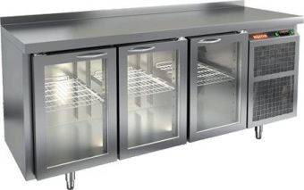 Стол с охлаждающим шкафом со стеклом Двер.Hicold Sng 111/Ht – купить в Челябинске по цене завода