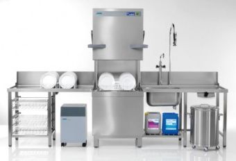 Машина для мойки котлов Winterhalter Uf-L с 3 дозаторами, падающей дверцей на колесах новотель – купить в Челябинске по цене завода