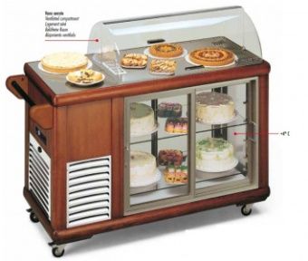 Тележка серв.охл. tecfrigo carrellino 250 темн.орех – купить в Челябинске по цене завода