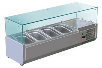 Витрина холодильная для ингредиентов 3хGN1/3 + 1хGN1/2-150 мм Koreco VRX1200380(395II) – купить в Челябинске по цене завода