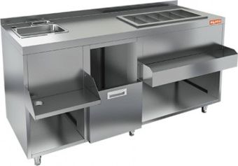 Барная станция Hicold НБМКС-16/6БПК с бортом без ящиков и вертушки – купить в Челябинске по цене завода